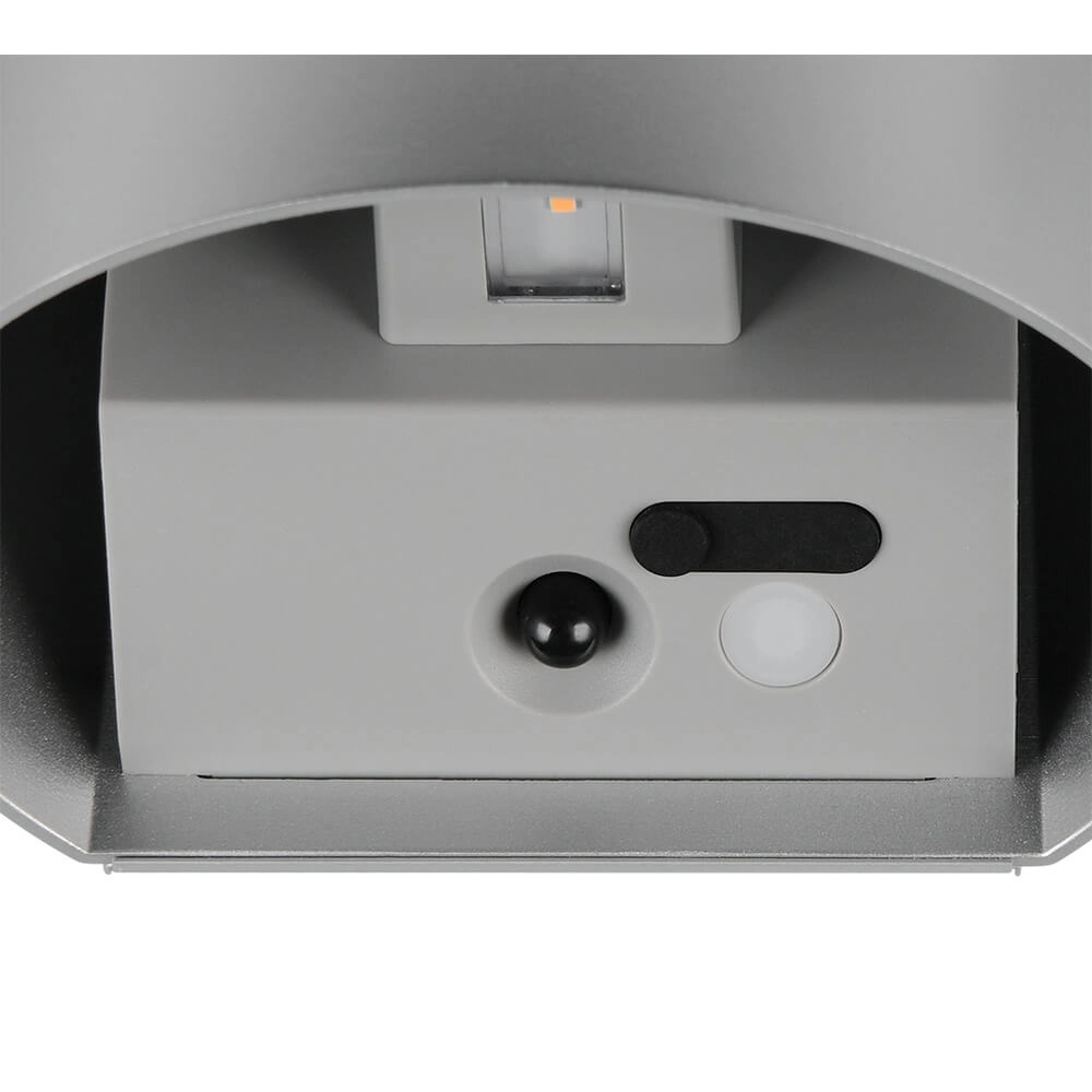 Oplaadbare wandlamp Genie zilvergrijs met sensor Trio 4017807636338