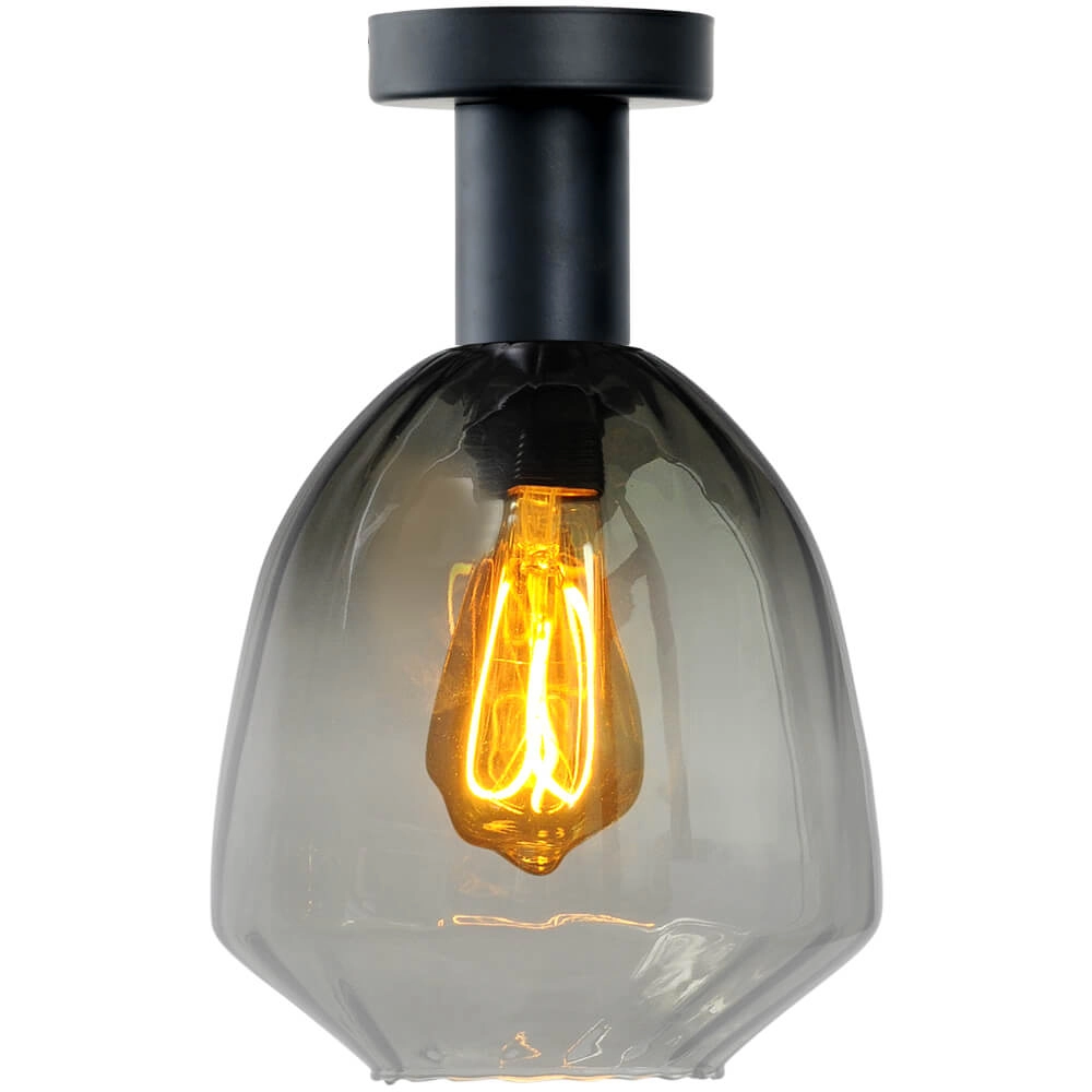 Plafondlamp - Ø 20cm - Porto met Nicolette green glas Plafondlamp - Ø 20cm - Porto met Nicolette green glas