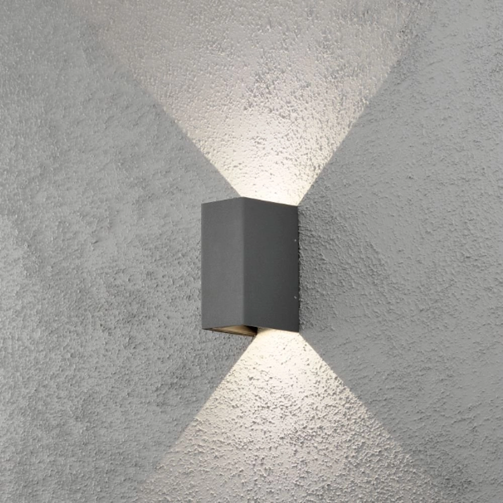 Ledspot Cremona Up - Down 2x3w - 3000K 17cm antraciet KonstSmide 7318307940374