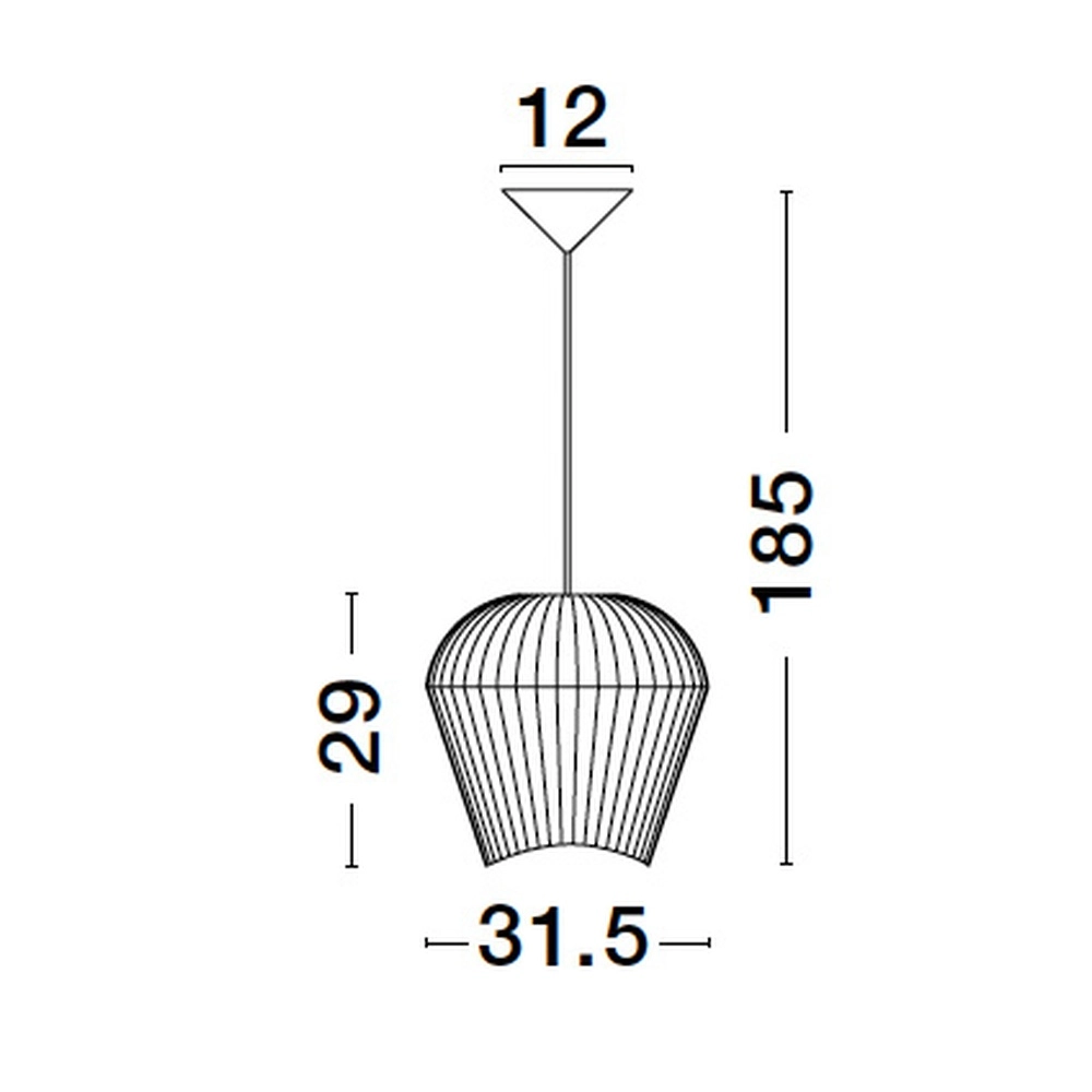 Bohemian hanglamp Bredo Ø 31,5cm zwart Lyora 5212017438911