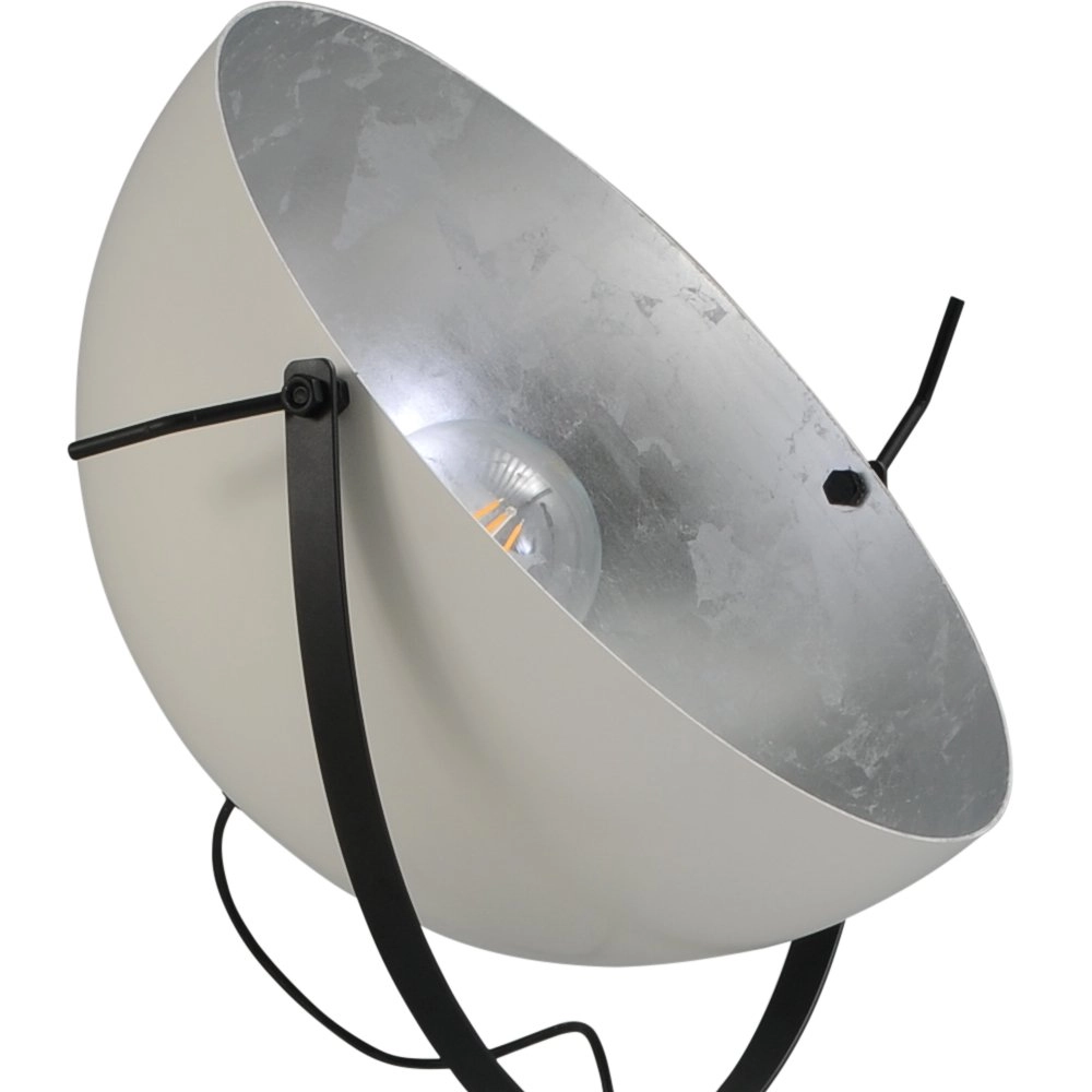 Landelijke vloerlamp Larino 60 180cm zwart met wit en zilver Masterlight 8718121162713