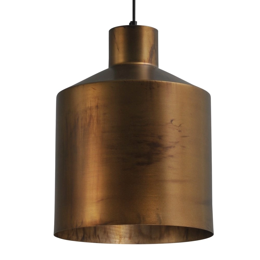 Stijlvolle hanglamp Industria 27 oudkoper