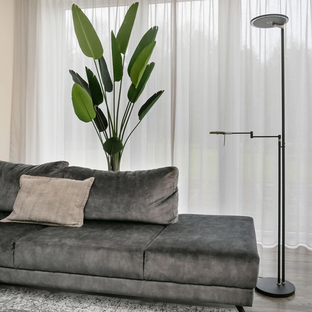 Moderne leeslamp Turound zwart Steinhauer 8712746132106