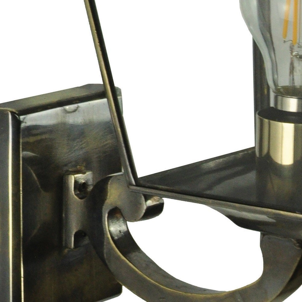 Landelijke muurlamp Knightbridge 39cm - koper gevlamd (AB) Limehouse