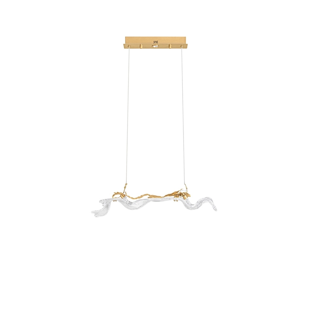 Gouden hanglamp Avesa met helder glas Lyora 5212063500419