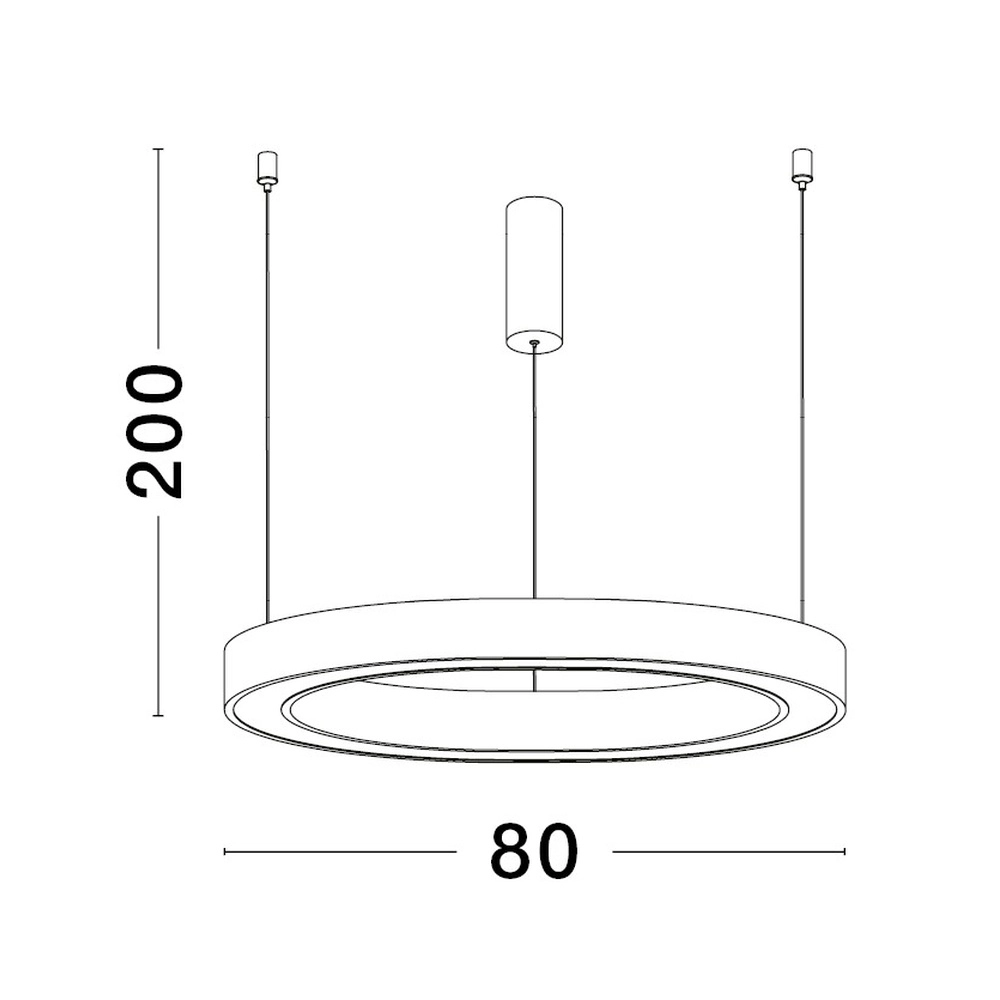 Design hanglamp Sting wit Ø 80cm Lyora 5212017437402