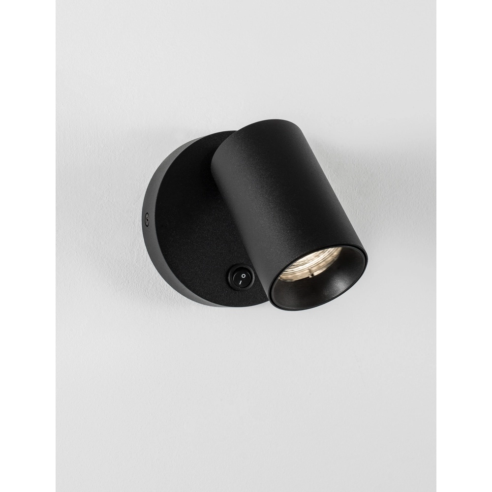 Wandspot Net rond zwart Lyora 5212017422927