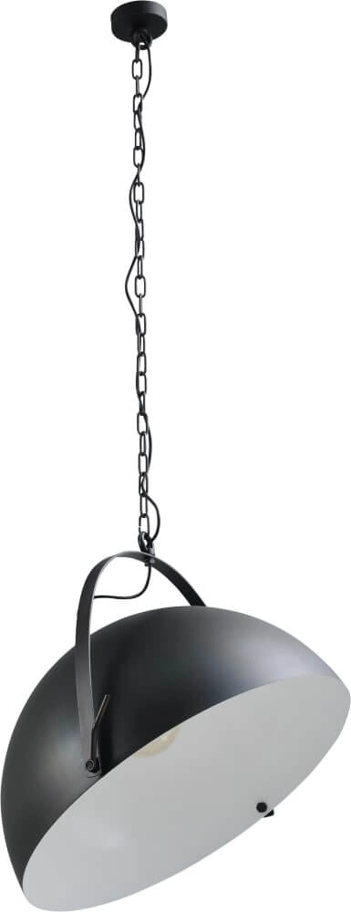 Landelijke hanglamp Larino 60 retro zwart met wit Masterlight 8718121234595