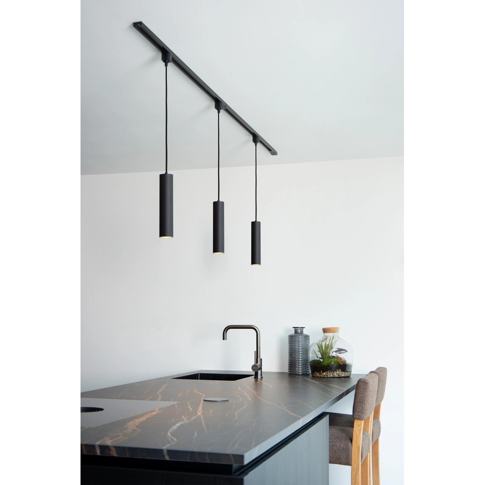 Rail hanglamp Track Floris 1-fase zwart Lucide 5411212093370