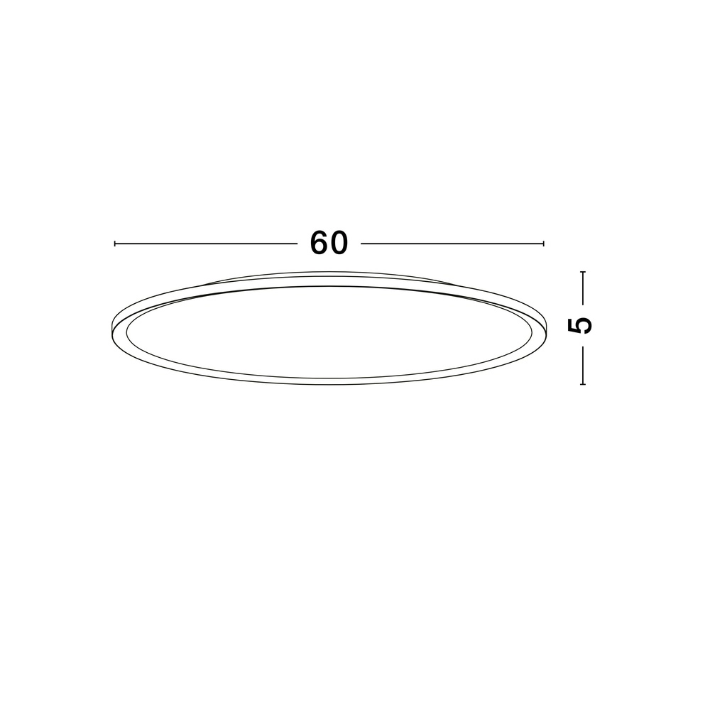 Plafonniere Aoton goud Ø 60cm Lyora 5212017448743
