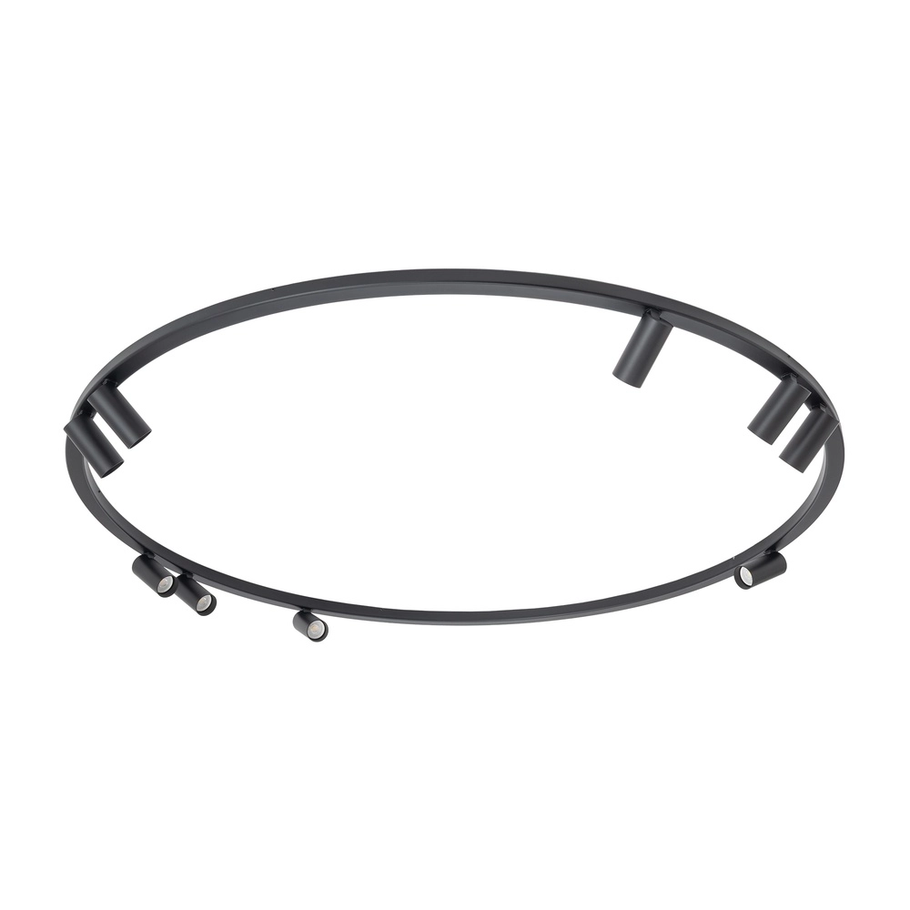 Cirkel opbouwspots Fourty 9x GU10 - zwart Lyora 5903139119504