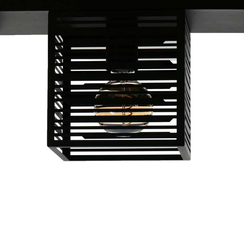 Plafondlamp Piedritas zwart - 3x E27 Eglo 9008606235728