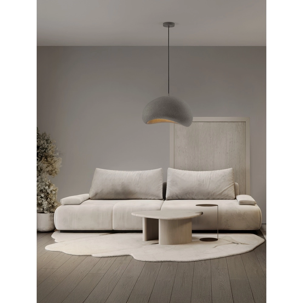 Natural pendant lamp Aere grey 50cm Lyora 5212017476715