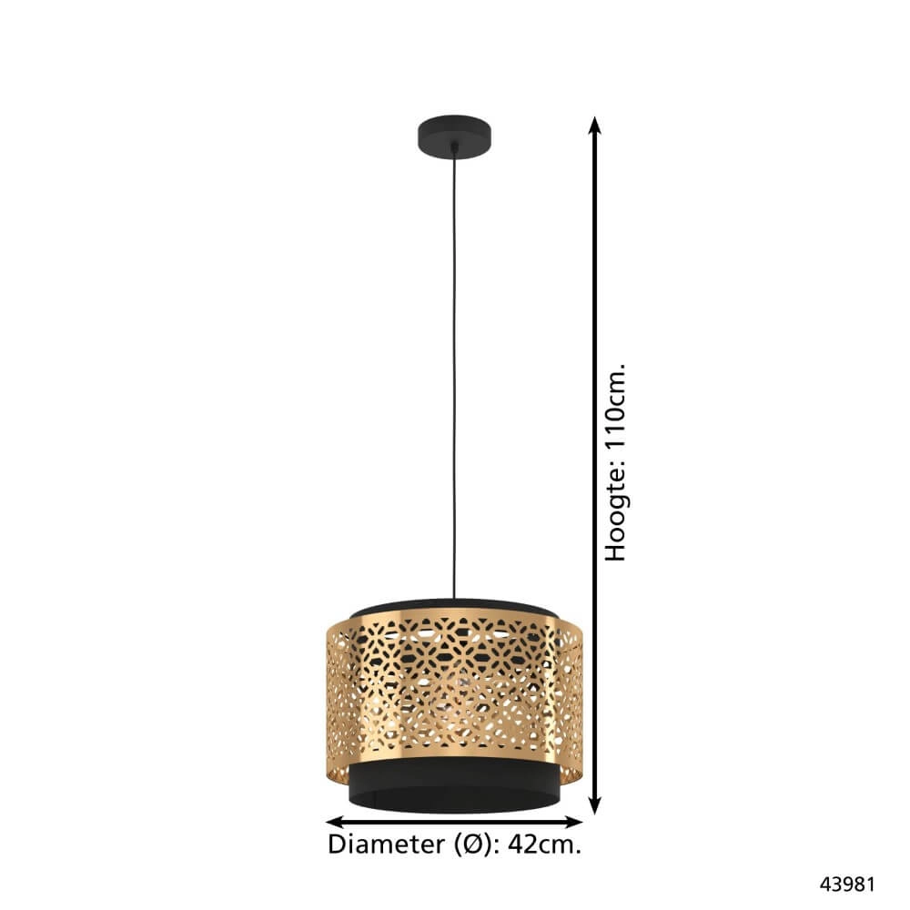 Design hanglamp Sandbach Ø 42cm Eglo 9002759439811