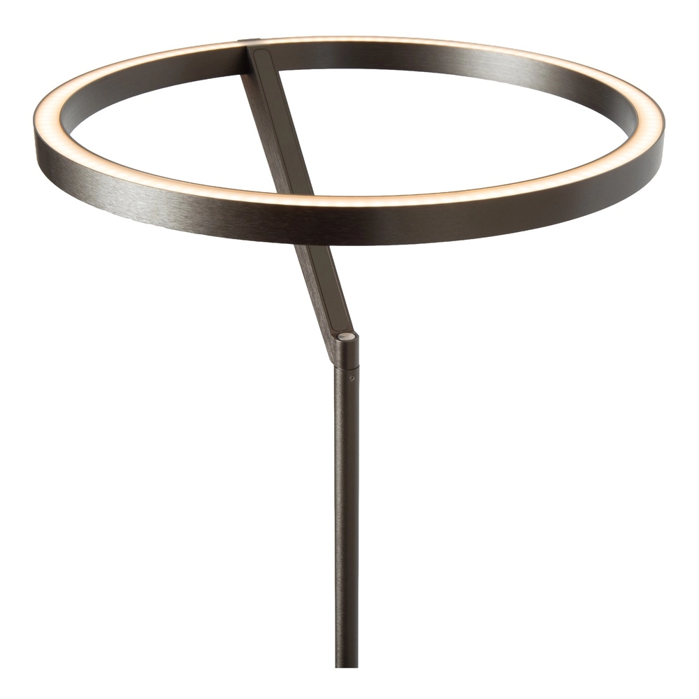 Strakke vloerlamp met leeslamp Applause geborsteld metaal - led Premium by Lucide 5411212221865