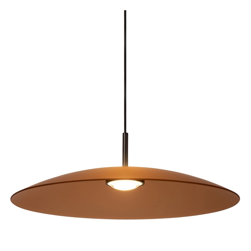 Strakke hanglamp Menga Ø 60cm amber glas Premium by Lucide 5411212251169