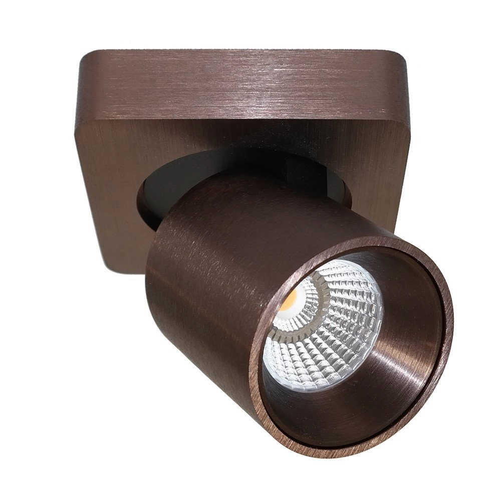 Led opbouwspot Laguna brons bruin