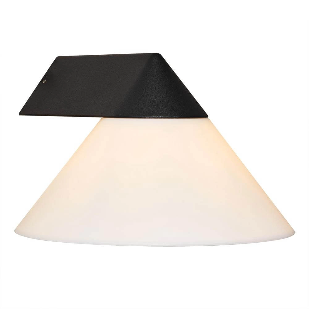 Design muurlamp Linas zwart met wit