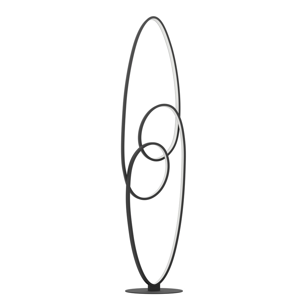 Moderne led vloerlamp Gianella 120cm - zwart