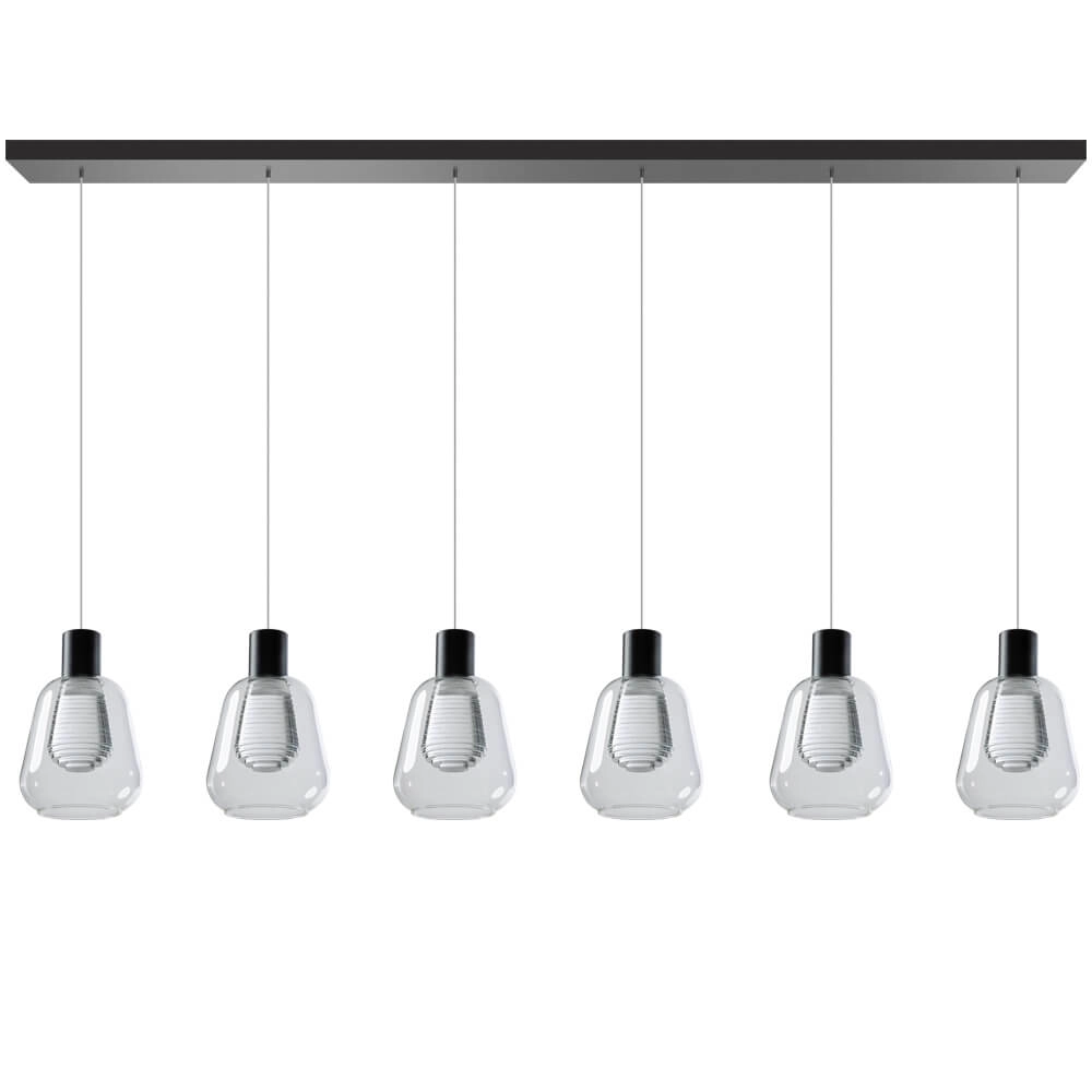 6-lichts hanglamp Gary eettafel 6-lichts hanglamp Gary eettafel