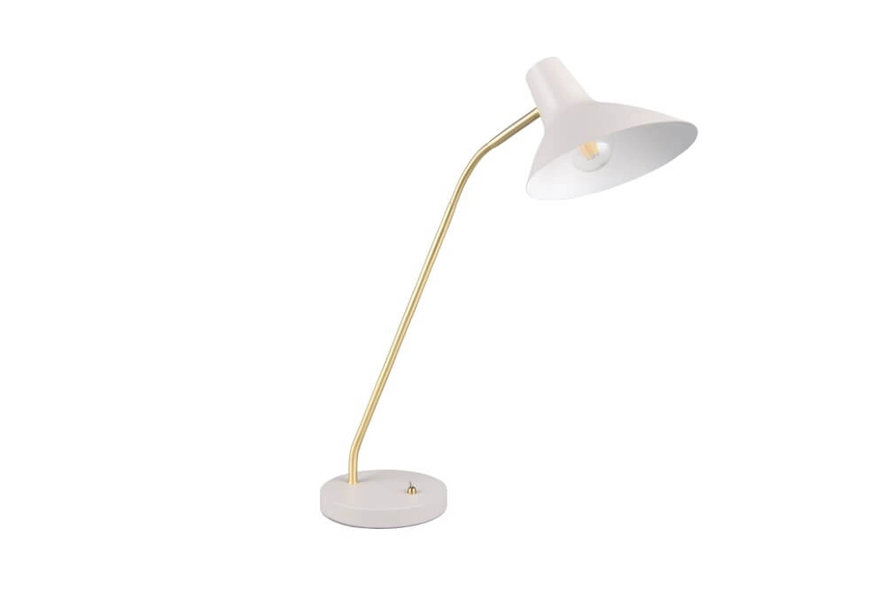 Strakke bureaulamp Traveller wit Trio 4017807613728