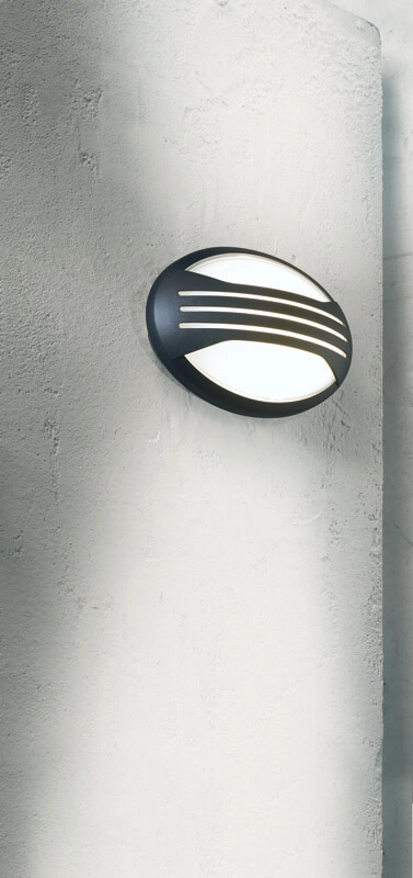 Moderne wandlamp Jack Oval 3-stripe zwart Franssen 8010789040267