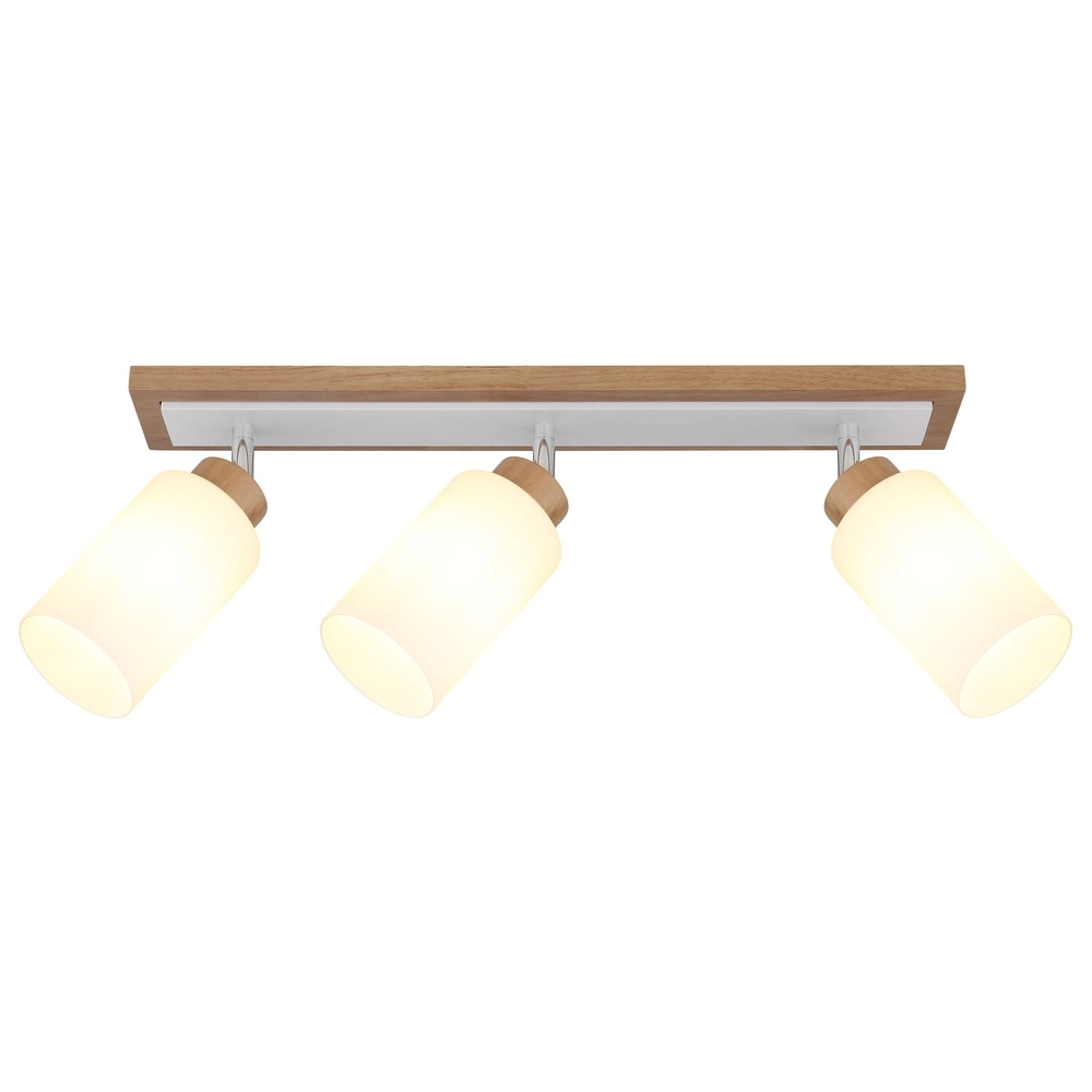 Plafondlamp Rowena 3-lichts hout Globo 9007371580361