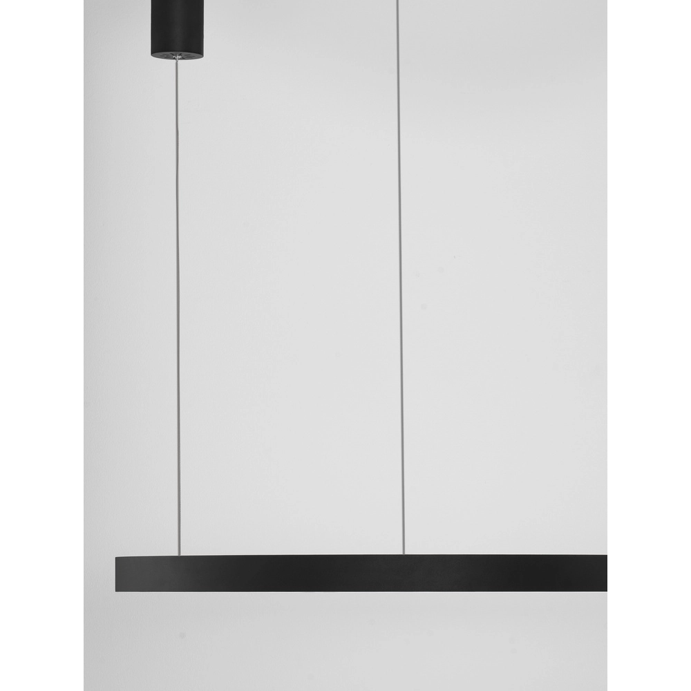 Zwarte hanglamp Elowen design Ø 80cm Lyora 5212017439093