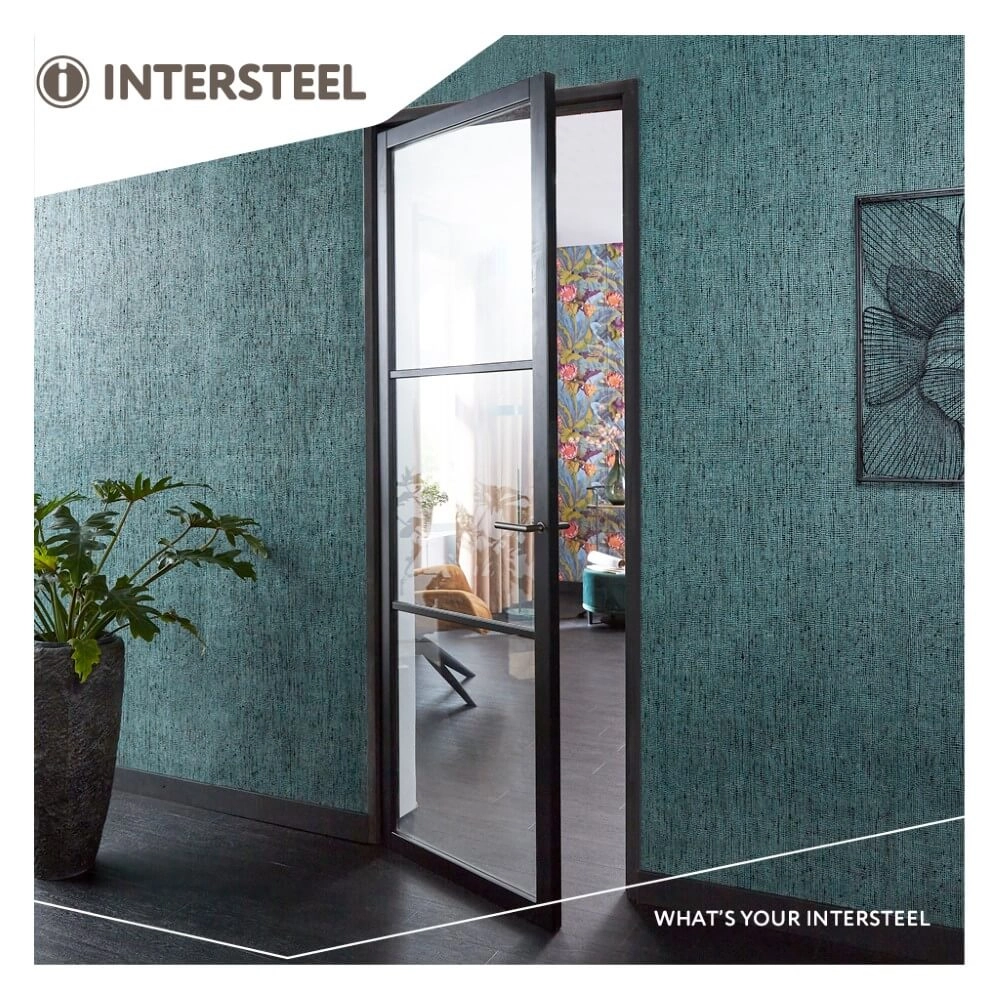 Deurklink Jura klein rozet antraciet Intersteel 8714186548202