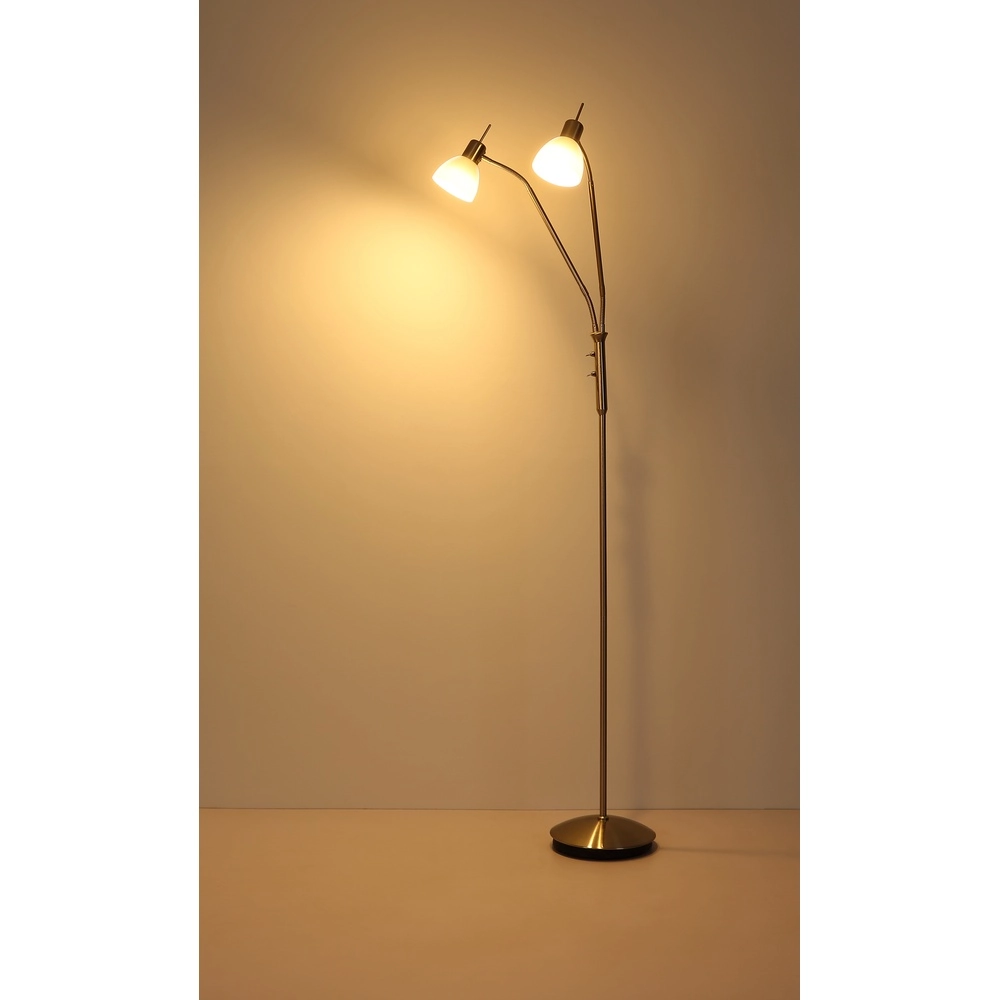 Leeslamp 2-lichts Malte nikkel Globo 9007371447541