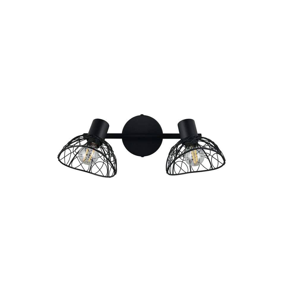 Plafondlamp Yako dubbel zwart Trio 4017807670936
