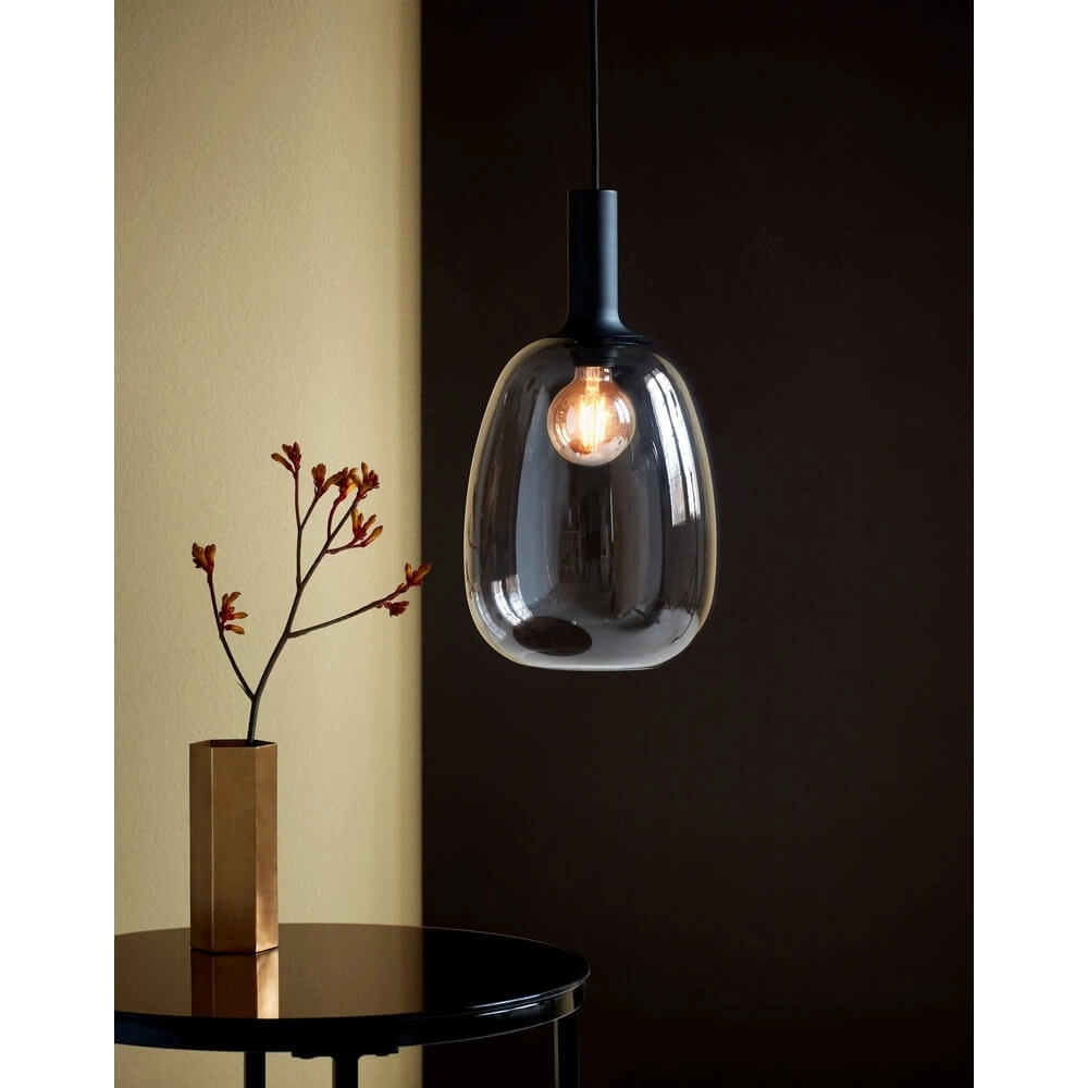 Glazen hanglamp Alton Ø 23cm smoke glas Nordlux 5701581452589
