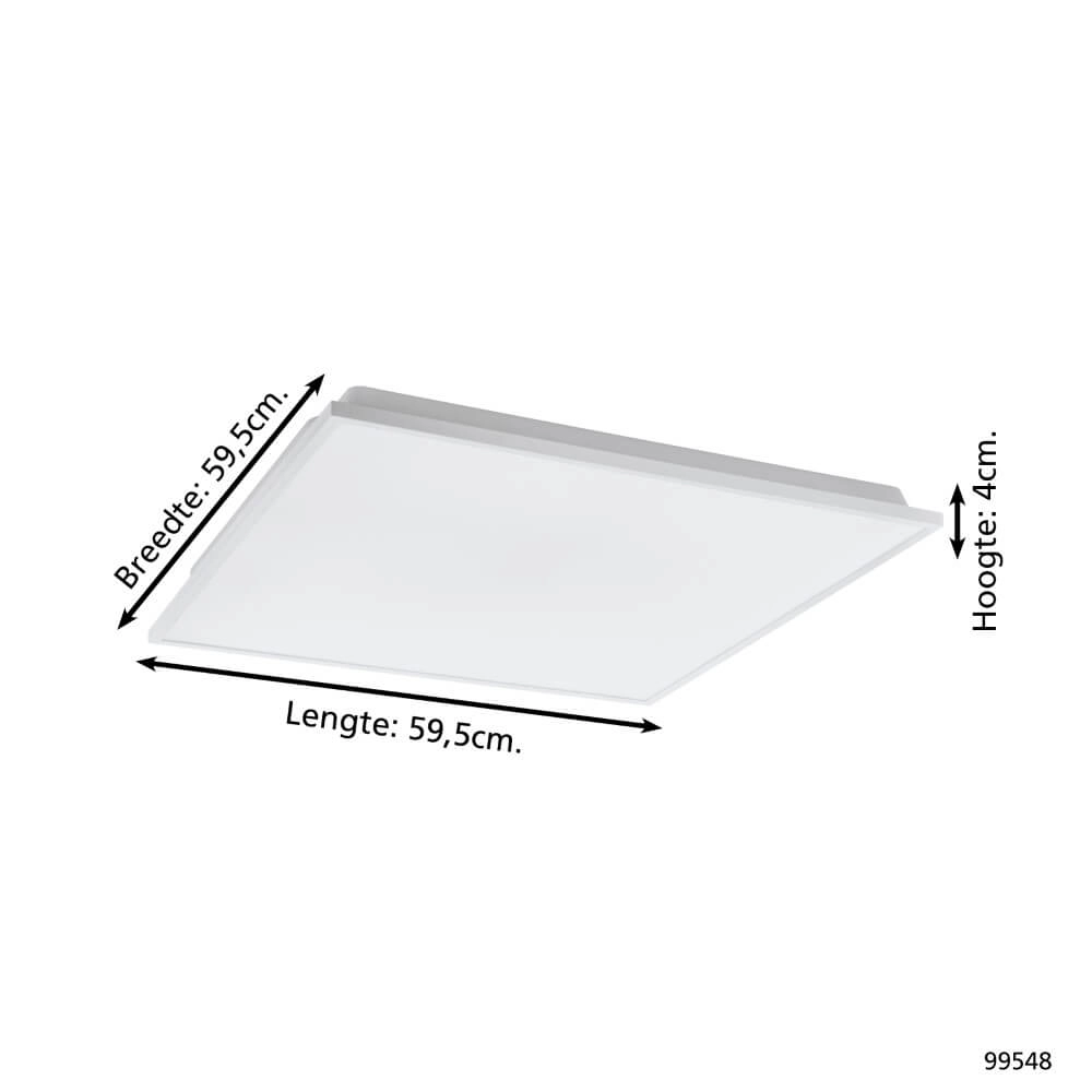 Plafonnière Zigbee Herrora-Z 59,5x59,5cm Eglo 9002759995485