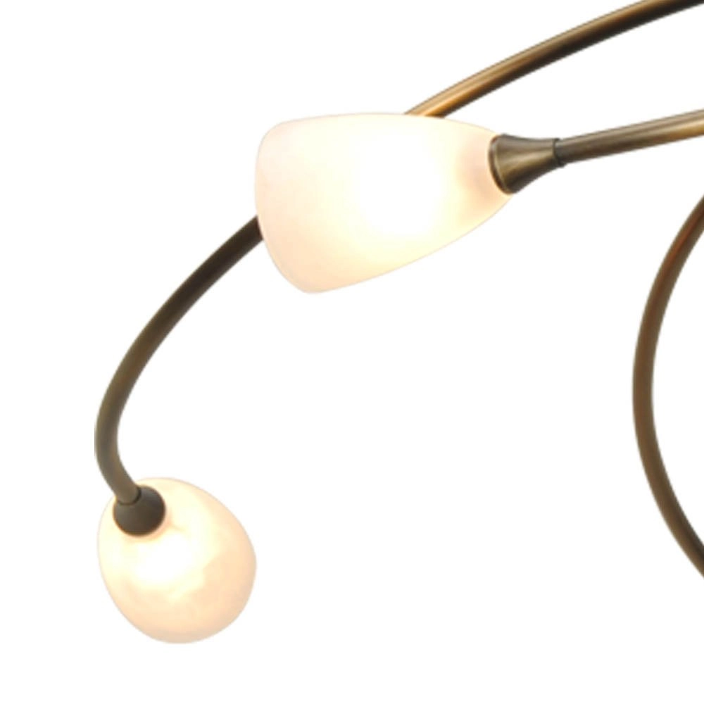 Plafondlamp Molto 2 LED 5-lichts 28x63cm bronsbruin Masterlight 8718121184081