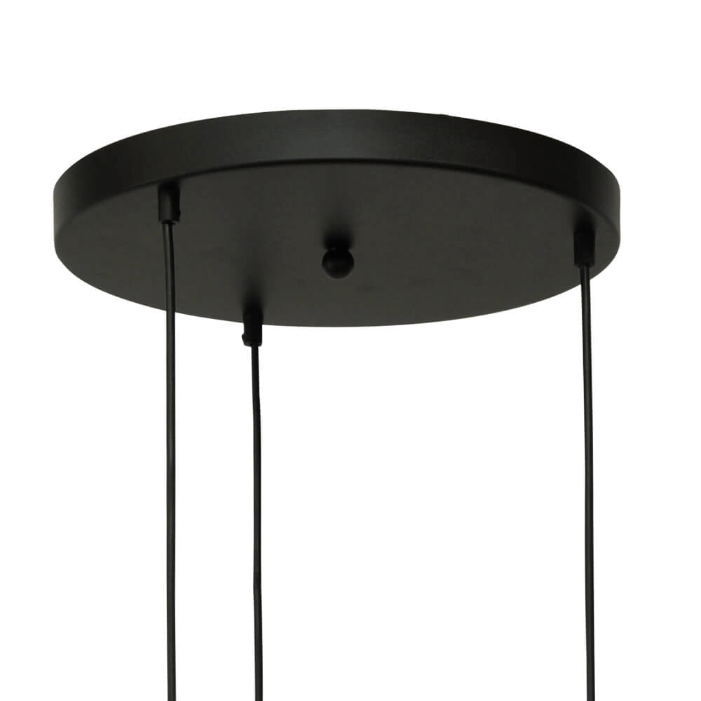 Pendel hanglamp Lava 3x helder glas Ø 24cm Masterlight 8718121286402