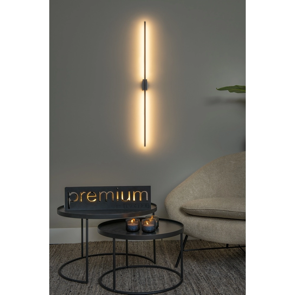 Wandlamp Marnik 94,5cm zwart Premium by Lucide 5411212421173