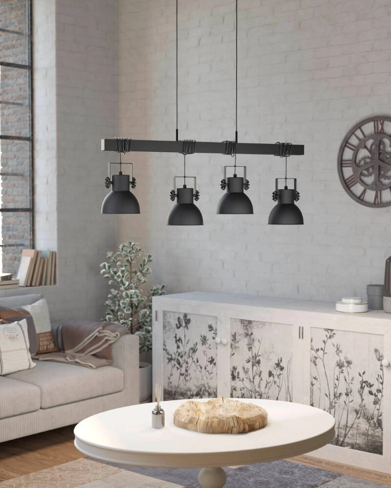 Landelijke eet hanglamp Shirebrook Eglo 9002759437268