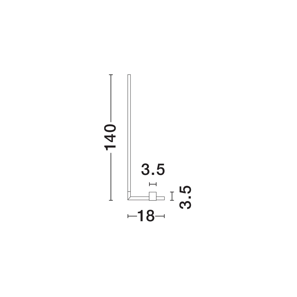 Vloerlamp Raccio zwart 140cm Lyora 5212017420503