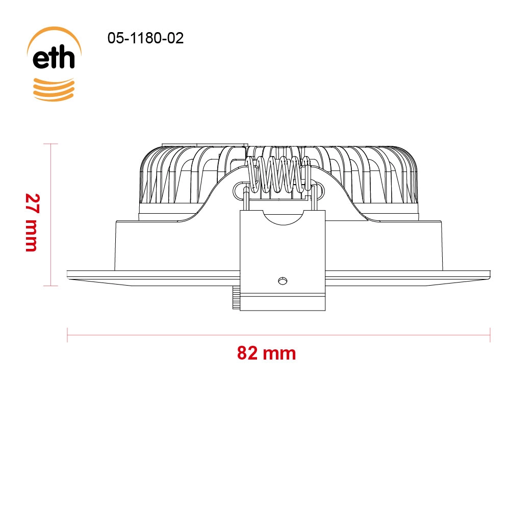 Led inbouwspot Ronin IP44 - anodic brown ETH 8720195311188