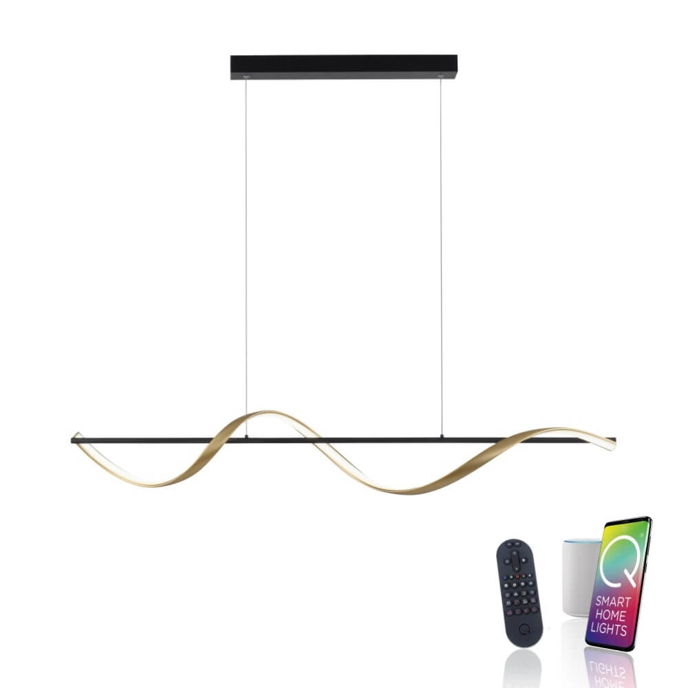 Golvende hanglamp Q-Swing antraciet Paul Neuhaus 4012248373767