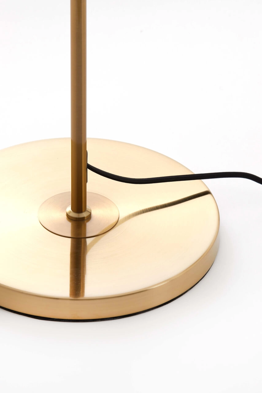 Gouden vloerlamp Medina met amber glas Light & Living 8717807696986