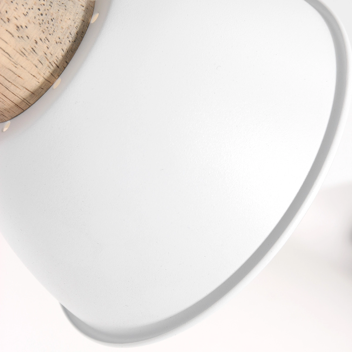 Industriële plafondlamp Gearwood 3-lichts wit met hout Steinhauer 8712746135428