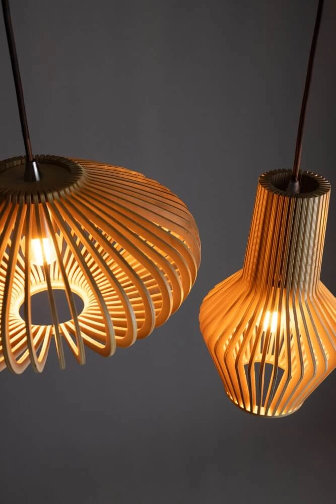 Houten hanglamp Tess Ø 20cm ETH 8720195305354