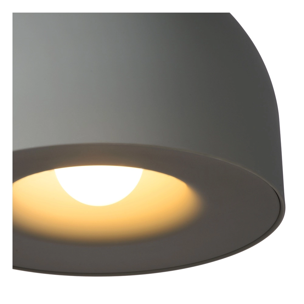 Moderne beton grijze hanglamp Akron Ø 50cm - 1x E27 Premium by Lucide 5411212202109