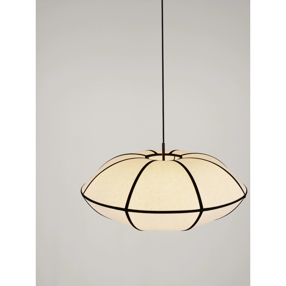 Hanglamp Brera zwart met wit Ø 70cm Lyora 5212017493576