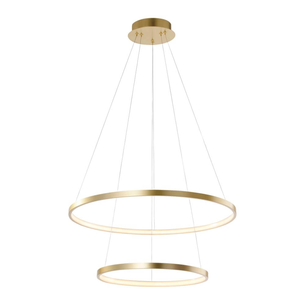 Ronde hanglamp Circle duo goud Ø 50cm Just Light 4043689960438