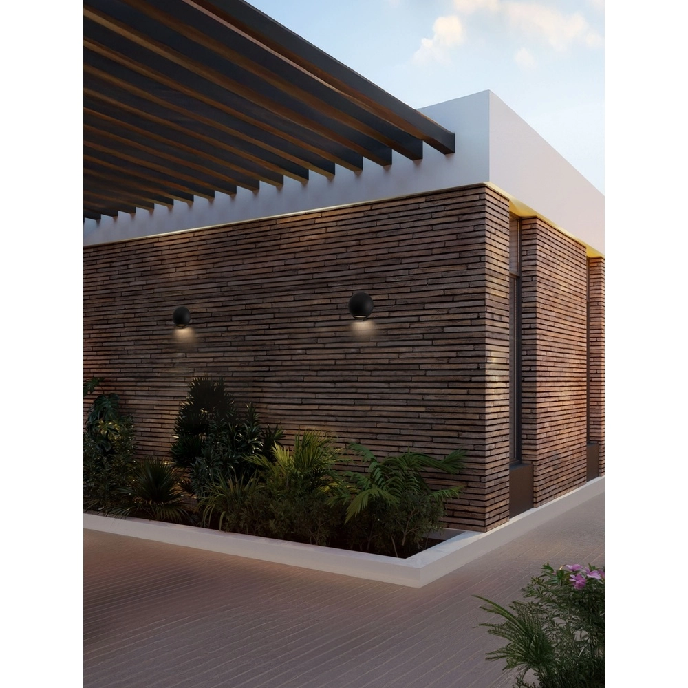 Wandlamp Passo enkel zwart Lyora 5212017478627