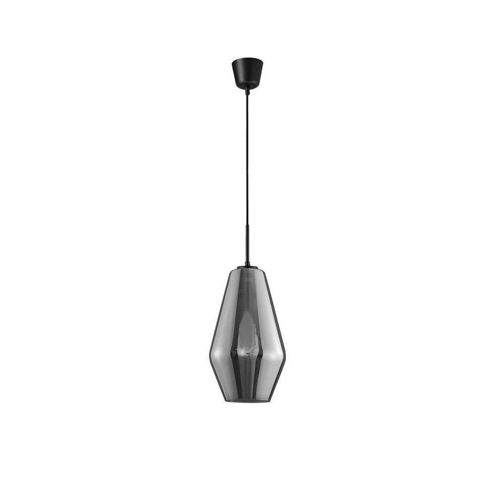 Hanglamp Veiro chroom glas Ø 17 x 28,5cm Lyora 5212017421289