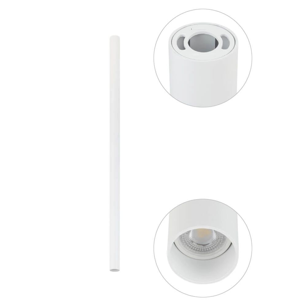 Lange opbouwspot Fourty L 90cm - wit Lyora 5903139108225