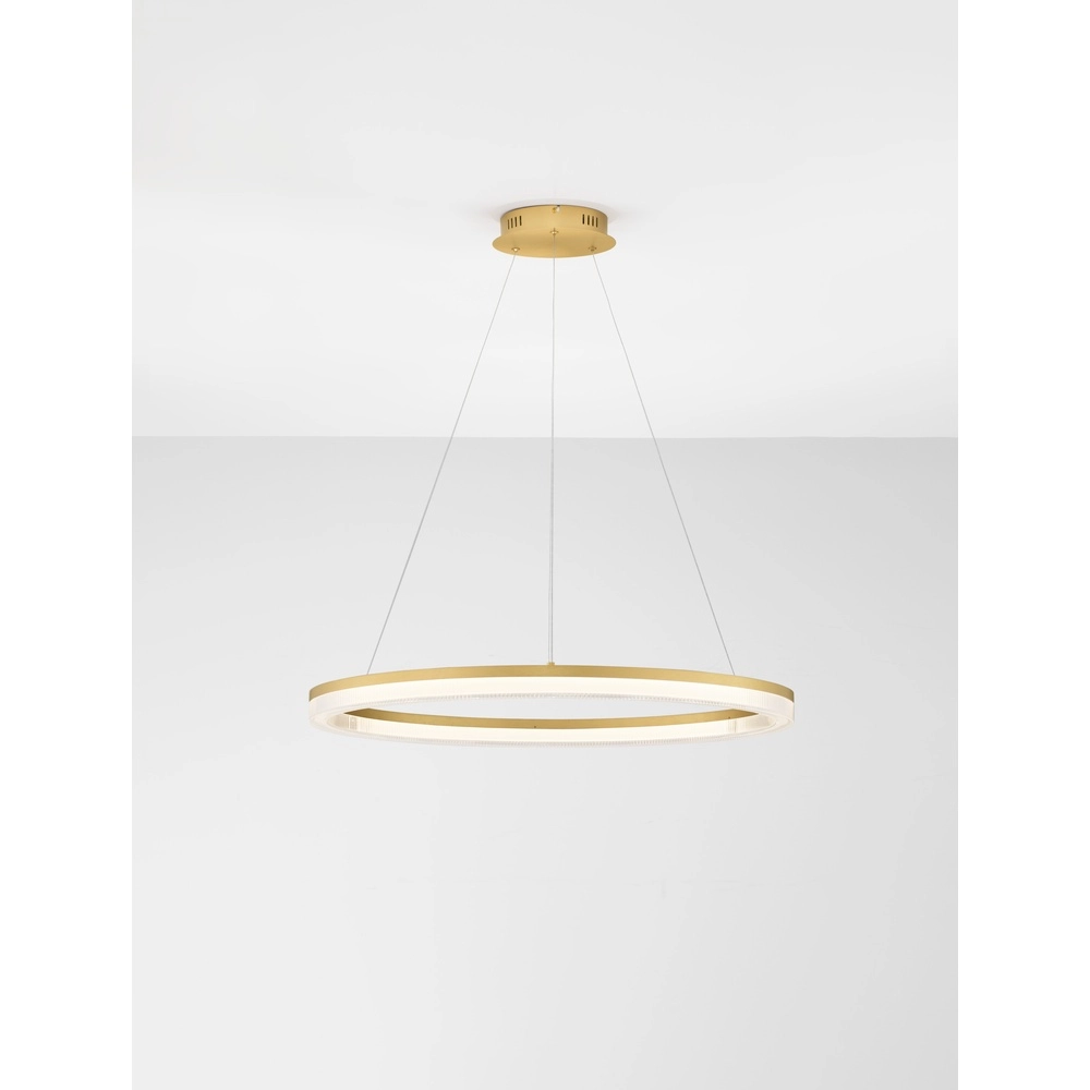 Gouden hanglamp Luana 1-lichts